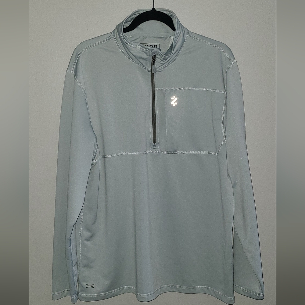 Izod‎ polo shirt Large gray mens